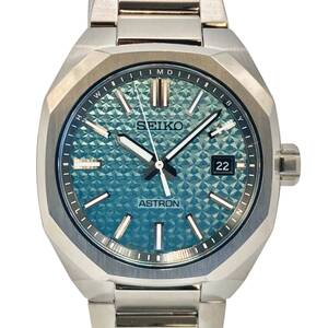 SEIKO セイコー SBXY079 クォーツ 稼働品 シルバー×ブルー W1118WUZGQ