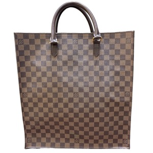 ルイ・ヴィトン LOUIS VUITTON サックプラ N51140 エベヌ ダミエキャンバス ハンドバッグ メンズ 中古