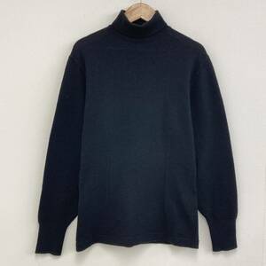 80s COMME des GARCONS ニット タートルネック 無地 セーター ブラック 黒 コムデギャルソン ハイネック VINTAGE archive 3070226