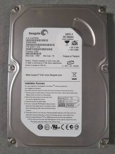 80GB Seagate ST380215ACE 3.5インチ 薄型 IDE ⑤ リファービッシュ品 (再生品)