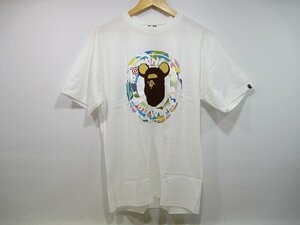 A BATHING APE×BE@R BRICK/アベイシング・エイプ×ベアブリック サークルロゴ プリントTシャツ カモフラ サイズ : XL