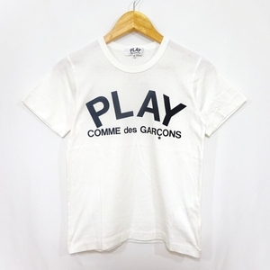 プレイコムデギャルソン PLAY COMMEdesGARCONS 半袖Tシャツ サイズM - 白×黒 レディース クルーネック AD2019 美品 トップス