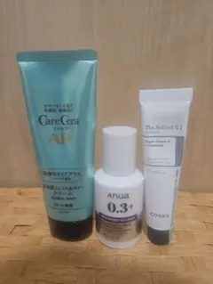 ケアセラAPクリーム & COSRX The Retinol 0.1