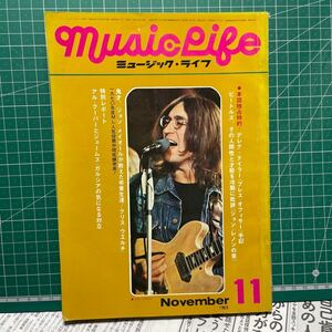 Music Life ミュージック・ライフ ビートルズ ジョンレノン 表紙 ローリングストーンズ デレクテイラー　ビージーズ　ジェフベック他　