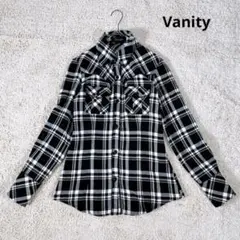 Vanity チェック柄長袖シャツ ネルシャツ ウエスタンデザイン