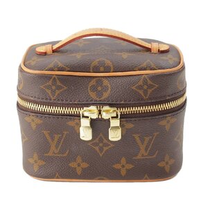 【ルイヴィトン】Louis Vuitton　モノグラム ニース ナノ バニティバッグ 化粧ポーチ M44936 ブラウン 【中古】【正規品保証】210963