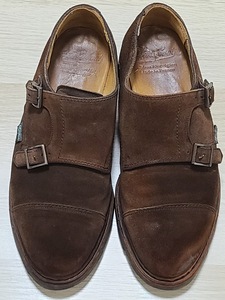 Paraboot William Brown 6 1/2 Used パラブーツ ウィリアム ダブルモンクストラップ スウェード 正規品 