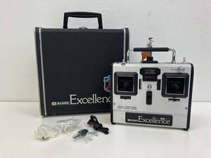 19198 ロ701-209　サンワ　エクセレンスFM　excellence　プロポ　SANWA　送信機　ケース付　通電未確認　昭和　ラジコン　中古品　ヤ100