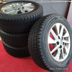 トヨタ 20系 アルファードHV 後期 純正 ホイール16インチ 6.5J +33 5H PCD114.3 DUNLOP WINTERMAXX SJ8 4本セット215/65R16アルファード 