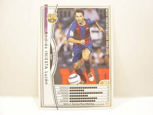 WCCF 英語版 海外限定排出版 2004-2005 アンドレス・イニエスタ・ルハン Andres Iniesta Lujan 1984 Spain FC Barcelona 04-05 Panini