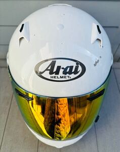 Arai アライ QUANTUM-J フルフェイス ヘルメット グラスホワイト M/Lサイズ クワンタム 白 2018年製 日本製