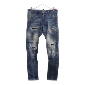 DSQUARED2 ディースクエアード 19SS SEXY TWIST JEANS セクシーツイストジーンズ デニムパンツ インディゴ S74LB0540