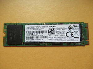 ★☆1円 ～スタート☆Samsung SSD PM871b M.2 2280 MZ-NLN512F 512GB 使用時間:4660H☆★