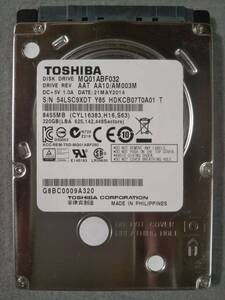 320GB TOSHIBA MQ01ABF032 2.5インチ 7mm SATA