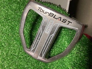 中古パター　TOUR BLAST スチール34インチ 専用ヘッドカバー付　　　　Ｙ702