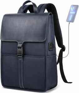 ビジネスリュック メンズ レディース薄型 リュックサック 軽量 バックパック 防水 A4 USB充電ポート多機能 男女兼用 15.6インチ 通勤 通学