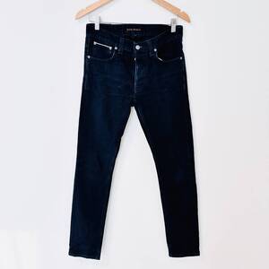 f1359ii　Nudie Jeans（ヌーディージーンズ）　サイズW30L32（M位）　パンツ　ジーンズ　ジーパン　デニム　ブルー　メンズ　ボタン