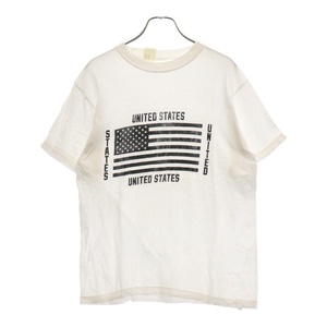 N.HOOLYWOOD エヌハリウッド UNITEDE STATES プリント 半袖Tシャツ カットソー ホワイト 91606