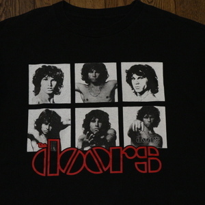 The doors Jim Morrison ジムモリソン Tシャツ ブラック 半袖 ドアーズ ロゴ フォトプリント バンド ロック