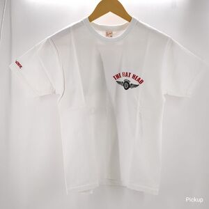 【未使用】 THE FLAT HEAD 半袖Tシャツ ホワイト サイズ38 FHC004W38 Snap-on フラットヘッド スナップオン プリントT 日本製◆3104/磐田店