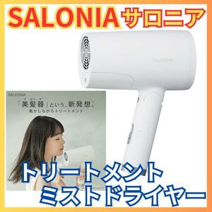 ★訳あり1円スタート★SALONIA サロニア トリートメント ミストドライヤー★美容家電 大風量マイナスイオン軽量コンパクト折り畳み速乾