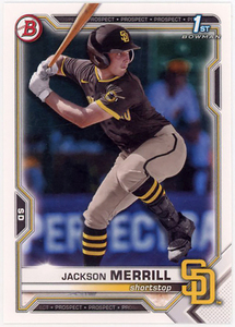 ADRES外野▲JACKSON MERRILL/2021 1st BOWMAN DRAFT PROS BD-119!