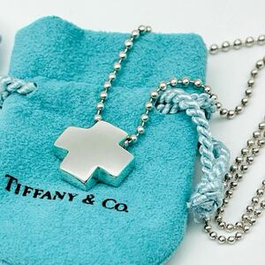 良品 TIFFANY&Co. ティファニー ローマンクロスネックレス SV925 レディース アクセサリー シルバー 専用小袋箱付き 送料無料