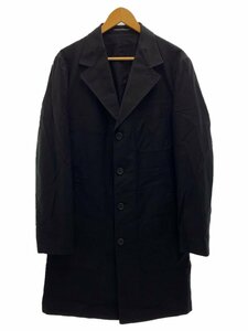 yohji yamamoto POUR HOMME◆23AW/COTTON TWILL MULTI POCKET COAT//2/コットン/BLK/HJ-J11-003