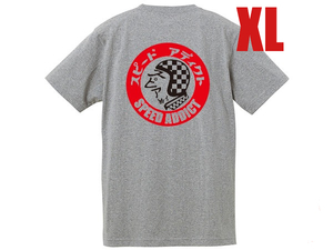 SUPER HEAVY WEIGHT SPEED ADDICT TRADE MARK POCKET T-shirt BACK PRINT GRAY XL/ポケットTシャツポケteeバックプリントcamberキャンバー