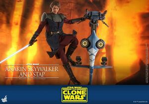 ホットトイズ 1/6 スター ウォーズ クローン ウォーズ アナキン スカイウォーカー ＆ STAP 未開封新品 TMS020 Anakin Skywalker Hottoys