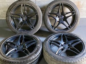 【良好品！】ラウドレーシング R-MF1 20in 8.5J +20 PCD115 245/45R20 クライスラー 300C ダッジ チャージャー チャレンジャー ROUD RACING