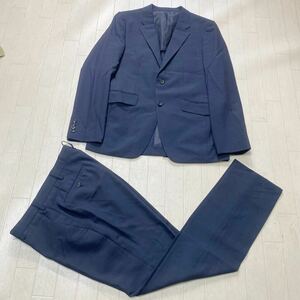 3956☆ TAKEO KIKUCHI タケオキクチ セットアップ スーツ ビジネス ドレス メンズ 上下3 ネイビー