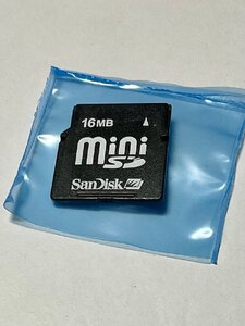 SanDisk サンディスク miniSDカード 16MB 1枚 フォーマット済み 動作確認済みジャンク品