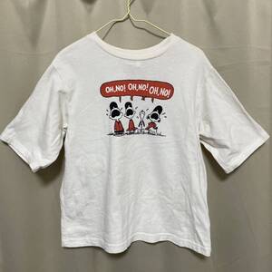 ブリーズ　スヌーピー　ワッペン　半袖　Tシャツ 130 ピーナッツ　エフオー