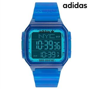 アディダス DIGITAL ONE GMT 腕時計 レディース adidas AOST22047 デジタル ブルー クリアブルー