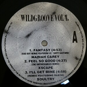 LP0416☆12インチ「WILDGROOVE VOL.4 ★ Mariah Carey / Fantasy (Bad Boy Remix), Xscape / Fel So Good (The Untouchables Remix)」