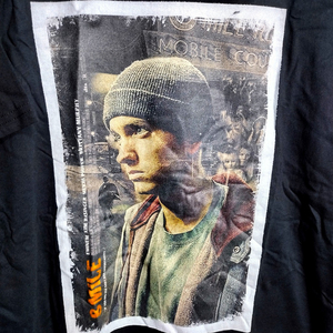 Eminem　エミネム　8mile BIGプリントTシャツ【XLサイズ】8マイル　送料無料☆彡　RAP HIP HOP 2PAC 2パック NWA ICE CUBE DR DRE WUTANG