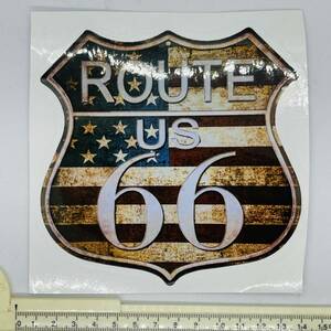 アメカジ ステッカー アート ルート66 ROUTE66 レトロ シール Sticker 防水 匿名発送　C