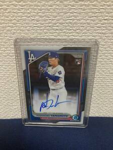 2024 Bowman Chrome 山本 由伸 ルーキー 直筆 サイン Dodgers 侍 ジャパン オリックス Yoshinobu Yamamoto RC AUTO