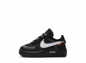 Off-White Nike TD Air Force 1 Low "Black/White" 16cm BV0853-001