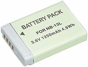 ◆送料無料◆ Canon キャノン NB-13L 1250mAh バッテリー 保護回路内蔵 バッテリー残量表示可 リチウムイオン充電池 互換品