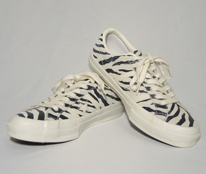 CONVERSE（コンバース）／ONE STARスエードローカットスニーカー-STAR＆BARS ZEBRASUEDE OX/6.5-（未使用に近い）／VBEQ