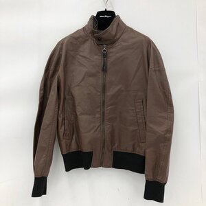 FERRAGAMO フェラガモ レザージャケット サイズ46【CLBA4011】