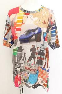 Vivienne Westwood / MOODBOARD PRINT Tシャツ 03 マルチカラー O-24-08-25-005-ts-IG-OS