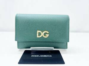 未使用保管　美品　DOLCE&GABBANA　ドルチェ＆ガッバーナ　DGロゴ　ラインストーン　フレンチフラップウォレット　BI0924AU77187399