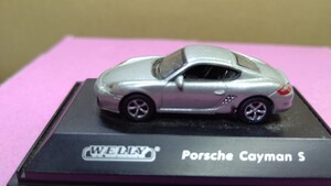 スケール 1/72 Porsche Cayman S ！ 世界の名車！ WELLY シルバー