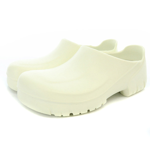 ビルケンシュトック BIRKENSTOCK PU CLOG スリッポン サンダル 24.5cm オフホワイト /SR10 レディース