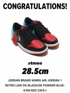 ★新品未使用★28.5cm★NIKE WMNS AIR JORDAN 1 LOW OG UNC TO CHICAGO★ナイキ エアジョーダン 1 ロー OG UNC トゥ シカゴ★CZ0775-046