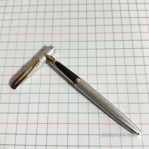 1000円〜　ペン先18K 18金　銀無垢　シルバーボディ　WATERMAN ウォーターマン　メッシュ　万年筆　ペン　筆記具　送料無料