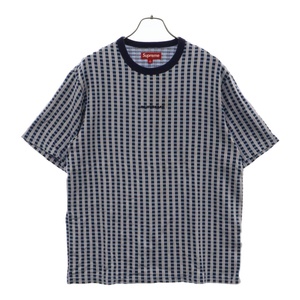 SUPREME シュプリーム 23SS Grid Jacquard グリッド ジャガード 半袖Tシャツ カットソー ブルー